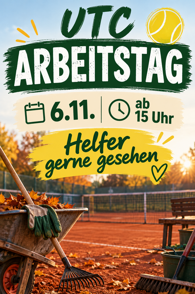 UTC Arbeitstag am 6.11. ab 15Uhr